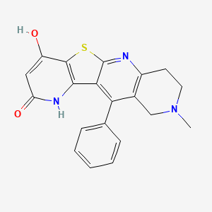 4-hydroxy-9-methyl-11-phenyl-7,8,9,10-tetrahydropyrido[2',3':4,5]thieno[2,3-b]-1,6-naphthyridin-2(1H)-one