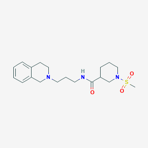 N-[3-(3,4-dihydroisoquinolin-2(1H)-yl)propyl]-1-(methylsulfonyl)piperidine-3-carboxamide