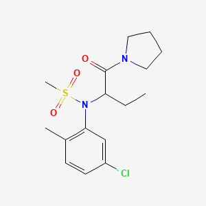 N-(5-chloro-2-methylphenyl)-N-[1-(1-pyrrolidinylcarbonyl)propyl]methanesulfonamide