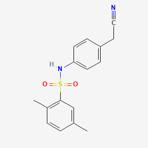 N-[4-(CYANOMETHYL)PHENYL]-2,5-DIMETHYLBENZENE-1-SULFONAMIDE