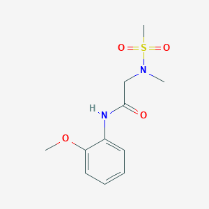 N-(2-methoxyphenyl)-2-[methyl(methylsulfonyl)amino]acetamide