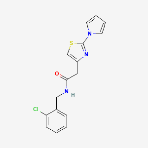 N~1~-(2-CHLOROBENZYL)-2-[2-(1H-PYRROL-1-YL)-1,3-THIAZOL-4-YL]ACETAMIDE