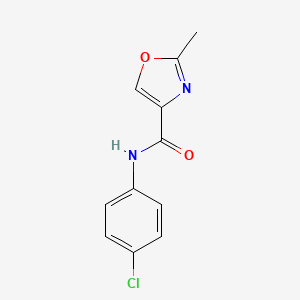 N-(4-chlorophenyl)-2-methyl-1,3-oxazole-4-carboxamide