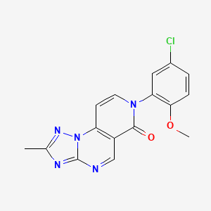 7-(5-chloro-2-methoxyphenyl)-2-methylpyrido[3,4-e][1,2,4]triazolo[1,5-a]pyrimidin-6(7H)-one