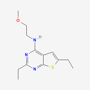 2,6-diethyl-N-(2-methoxyethyl)thieno[2,3-d]pyrimidin-4-amine