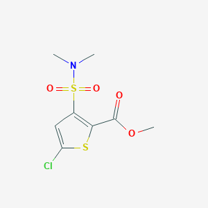 molecular formula C8H10ClNO4S2 B4471140 methyl 5-chloro-3-[(dimethylamino)sulfonyl]-2-thiophenecarboxylate 