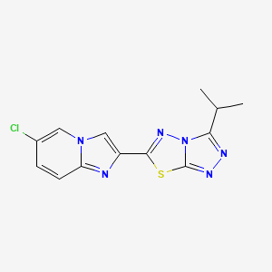 6-chloro-2-(3-isopropyl[1,2,4]triazolo[3,4-b][1,3,4]thiadiazol-6-yl)imidazo[1,2-a]pyridine