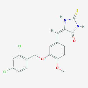 5-{3-[(2,4-Dichlorobenzyl)oxy]-4-methoxybenzylidene}-2-thioxo-4-imidazolidinone