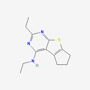 N,2-diethyl-6,7-dihydro-5H-cyclopenta[4,5]thieno[2,3-d]pyrimidin-4-amine