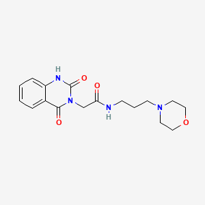 2-(2-hydroxy-4-oxoquinazolin-3(4H)-yl)-N-[3-(morpholin-4-yl)propyl]acetamide