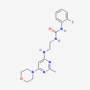 N-(2-fluorophenyl)-N'-(2-{[2-methyl-6-(4-morpholinyl)-4-pyrimidinyl]amino}ethyl)urea