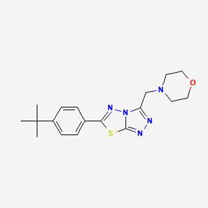 6-(4-Tert-butylphenyl)-3-(morpholin-4-ylmethyl)[1,2,4]triazolo[3,4-b][1,3,4]thiadiazole