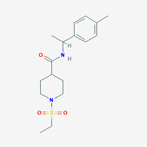 1-(ETHANESULFONYL)-N-[1-(4-METHYLPHENYL)ETHYL]PIPERIDINE-4-CARBOXAMIDE