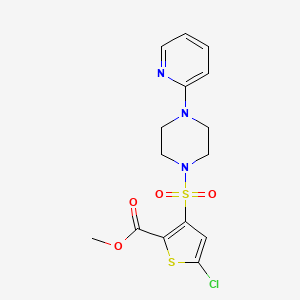 METHYL 5-CHLORO-3-{[4-(2-PYRIDYL)PIPERAZINO]SULFONYL}-2-THIOPHENECARBOXYLATE