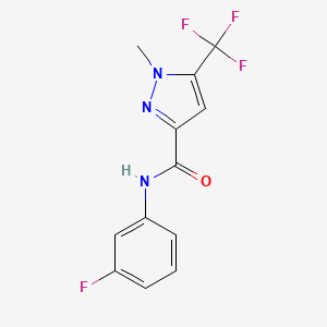 N-(3-fluorophenyl)-1-methyl-5-(trifluoromethyl)-1H-pyrazole-3-carboxamide