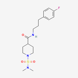 1-(dimethylsulfamoyl)-N-[3-(4-fluorophenyl)propyl]piperidine-4-carboxamide