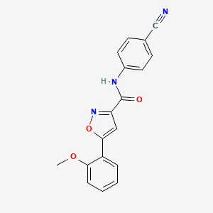 N-(4-cyanophenyl)-5-(2-methoxyphenyl)-1,2-oxazole-3-carboxamide