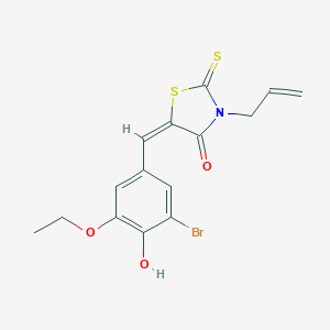 3-Allyl-5-(3-bromo-5-ethoxy-4-hydroxy-benzylidene)-2-thioxo-thiazolidin-4-one