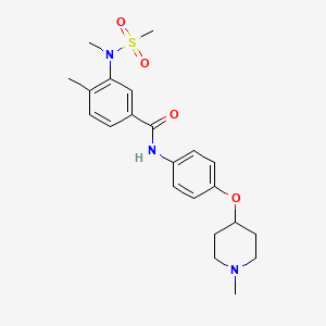 4-METHYL-3-(N-METHYLMETHANESULFONAMIDO)-N-{4-[(1-METHYLPIPERIDIN-4-YL)OXY]PHENYL}BENZAMIDE