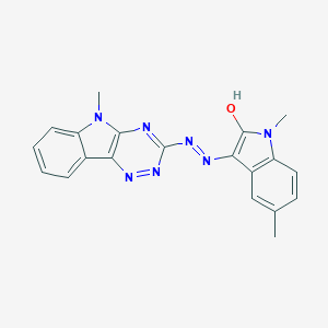 1,5-dimethyl-1H-indole-2,3-dione 3-[(5-methyl-5H-[1,2,4]triazino[5,6-b]indol-3-yl)hydrazone]