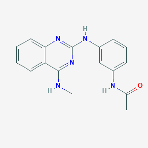 N-(3-{[4-(methylamino)-2-quinazolinyl]amino}phenyl)acetamide