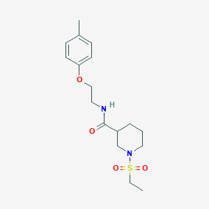 1-(ETHANESULFONYL)-N-[2-(4-METHYLPHENOXY)ETHYL]PIPERIDINE-3-CARBOXAMIDE