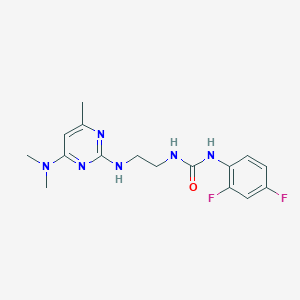 N-(2,4-difluorophenyl)-N'-(2-{[4-(dimethylamino)-6-methyl-2-pyrimidinyl]amino}ethyl)urea