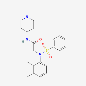 N~2~-(2,3-dimethylphenyl)-N~1~-(1-methyl-4-piperidinyl)-N~2~-(phenylsulfonyl)glycinamide