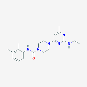 molecular formula C20H28N6O B4471381 N-(2,3-dimethylphenyl)-4-[2-(ethylamino)-6-methylpyrimidin-4-yl]piperazine-1-carboxamide 