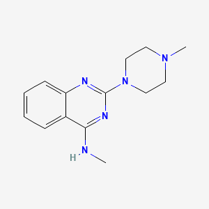 molecular formula C14H19N5 B4471397 N-methyl-2-(4-methylpiperazin-1-yl)quinazolin-4-amine 