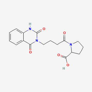 1-[4-(2,4-dioxo-1,4-dihydro-3(2H)-quinazolinyl)butanoyl]proline