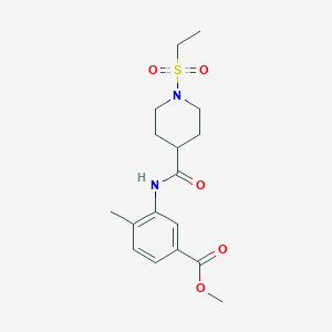 METHYL 3-[1-(ETHANESULFONYL)PIPERIDINE-4-AMIDO]-4-METHYLBENZOATE