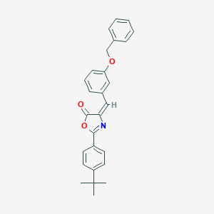 molecular formula C27H25NO3 B447142 4-[3-(benzyloxy)benzylidene]-2-(4-tert-butylphenyl)-1,3-oxazol-5(4H)-one 