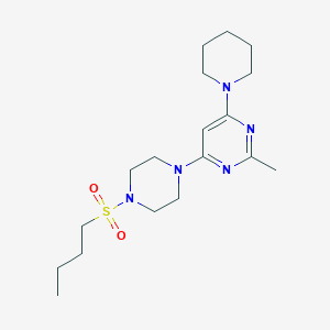 4-[4-(butylsulfonyl)-1-piperazinyl]-2-methyl-6-(1-piperidinyl)pyrimidine