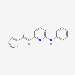 N-PHENYL-4-[(1E)-2-(THIOPHEN-2-YL)ETHENYL]PYRIMIDIN-2-AMINE