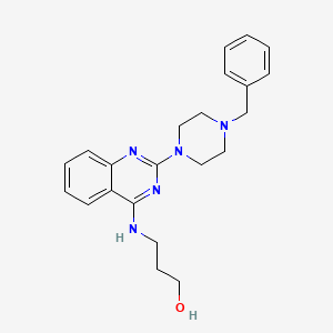 3-{[2-(4-benzyl-1-piperazinyl)-4-quinazolinyl]amino}-1-propanol