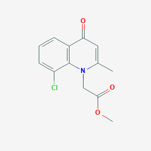 methyl 2-(8-chloro-2-methyl-4-oxoquinolin-1(4H)-yl)acetate