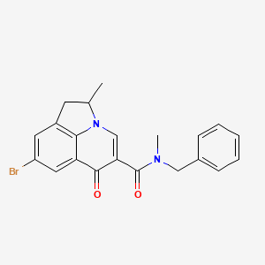 molecular formula C21H19BrN2O2 B4471474 N-benzyl-8-bromo-N,2-dimethyl-6-oxo-1,2-dihydro-6H-pyrrolo[3,2,1-ij]quinoline-5-carboxamide 