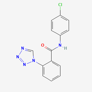 N-(4-chlorophenyl)-2-(1H-tetrazol-1-yl)benzamide