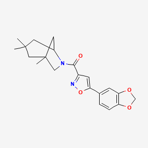 6-{[5-(1,3-benzodioxol-5-yl)-3-isoxazolyl]carbonyl}-1,3,3-trimethyl-6-azabicyclo[3.2.1]octane