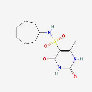 N-cycloheptyl-2-hydroxy-4-methyl-6-oxo-1,6-dihydro-5-pyrimidinesulfonamide