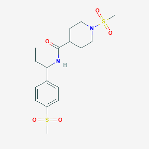 1-METHANESULFONYL-N-[1-(4-METHANESULFONYLPHENYL)PROPYL]PIPERIDINE-4-CARBOXAMIDE