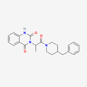 3-[2-(4-benzyl-1-piperidinyl)-1-methyl-2-oxoethyl]-2,4(1H,3H)-quinazolinedione