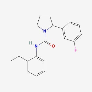 N-(2-ethylphenyl)-2-(3-fluorophenyl)-1-pyrrolidinecarboxamide