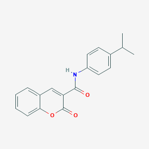 molecular formula C19H17NO3 B447162 2-oxo-N-[4-(propan-2-yl)phenyl]-2H-chromene-3-carboxamide CAS No. 354540-94-6