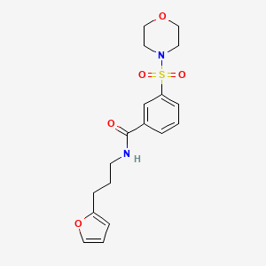 N-[3-(2-furyl)propyl]-3-(4-morpholinylsulfonyl)benzamide