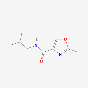 molecular formula C9H14N2O2 B4471650 2-methyl-N-(2-methylpropyl)-1,3-oxazole-4-carboxamide 