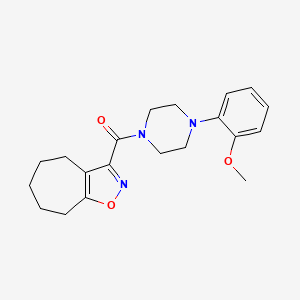 3-{[4-(2-methoxyphenyl)piperazin-1-yl]carbonyl}-5,6,7,8-tetrahydro-4H-cyclohepta[d]isoxazole