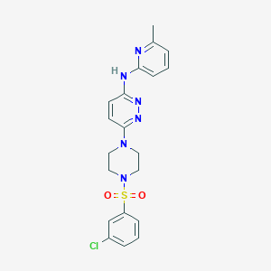 6-{4-[(3-chlorophenyl)sulfonyl]-1-piperazinyl}-N-(6-methyl-2-pyridinyl)-3-pyridazinamine