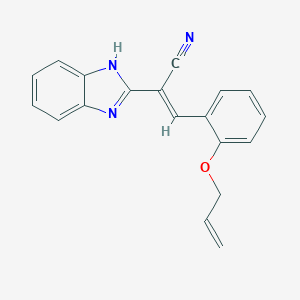 molecular formula C19H15N3O B447170 3-[2-(allyloxy)phenyl]-2-(1H-benzimidazol-2-yl)acrylonitrile 